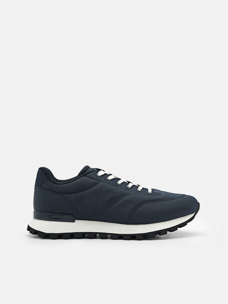 Track Nylon Sneakers, Navy, hi-res