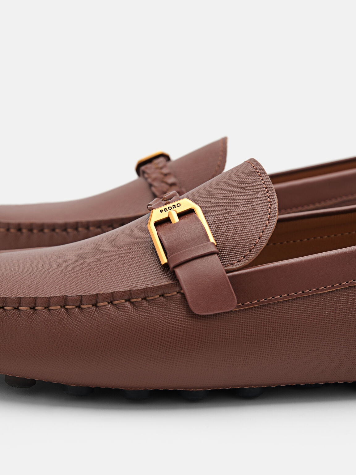 Sepatu Kulit Driving Saffiano, 