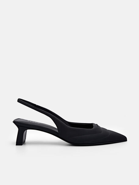 Tessa Leather Pumps, Black, hi-res