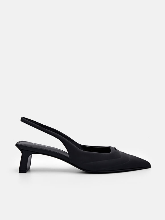 Tessa Leather Pumps, Black, hi-res