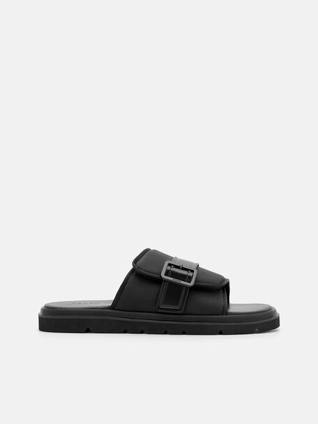 Fabric Slide Sandals, 