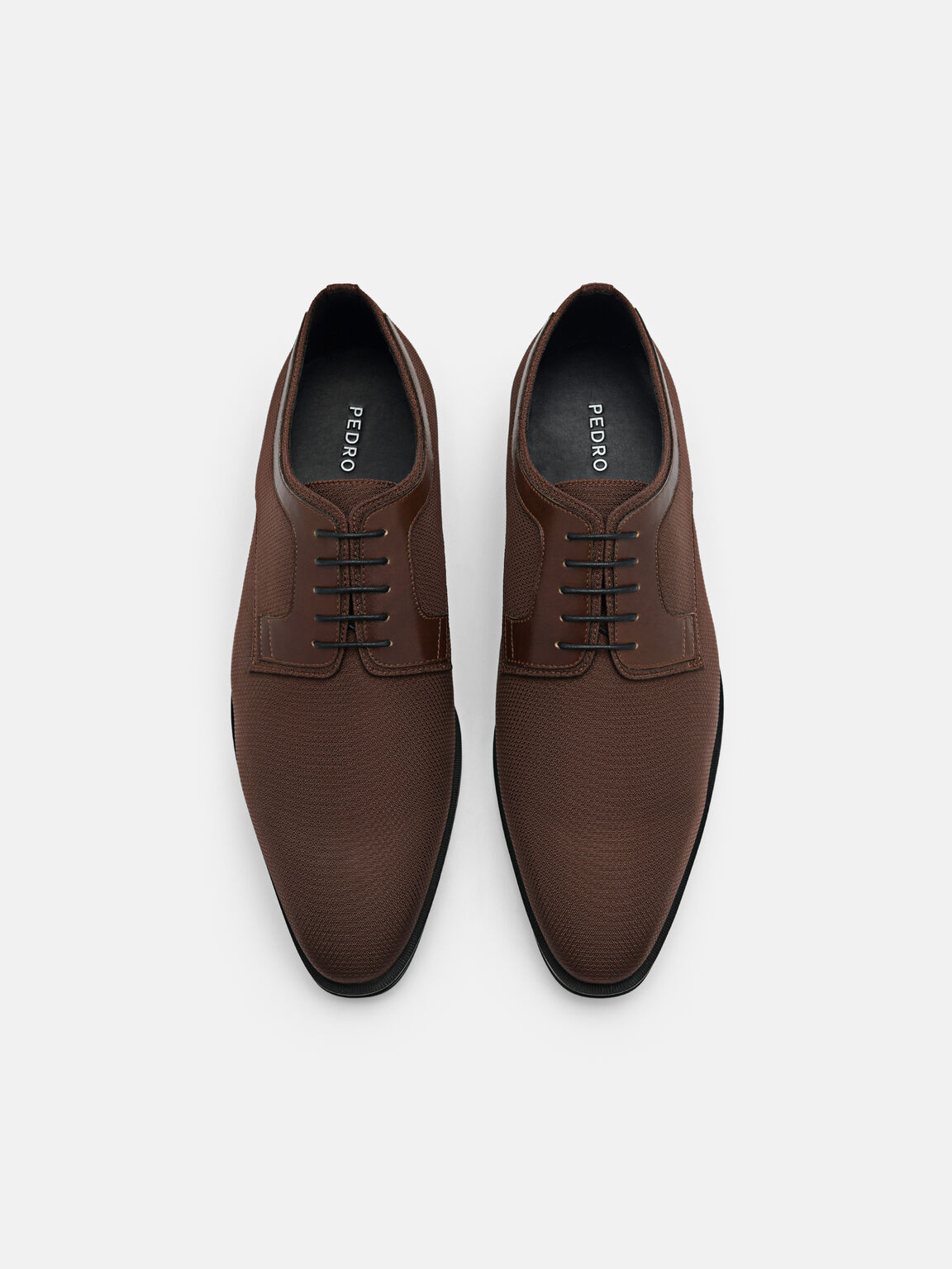 Nylon and Leather Derby Shoes, 