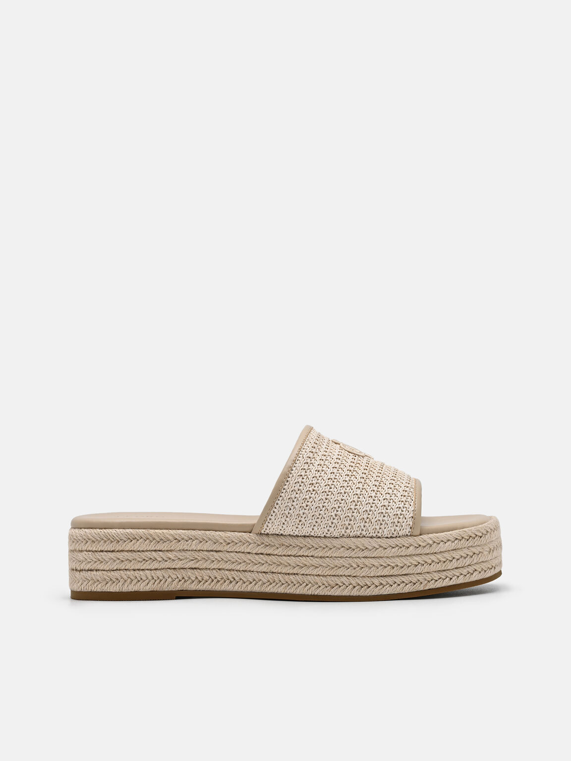 Raffia Wedge Sandals, , hi-res