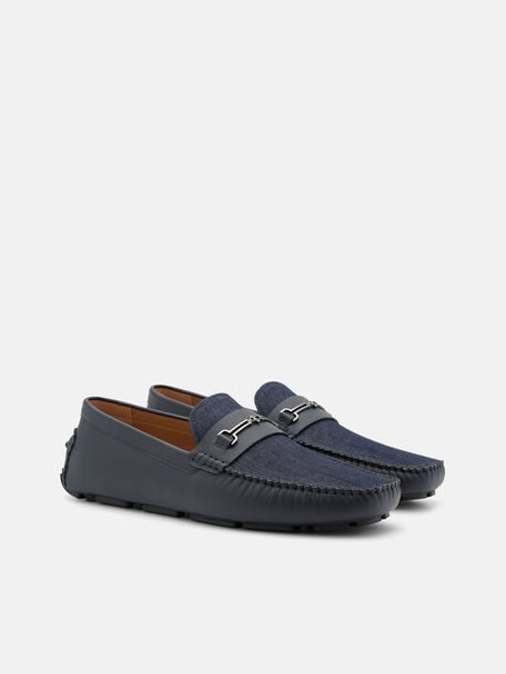 Sepatu Mengemudi Kulit Horsebit Alistair, 