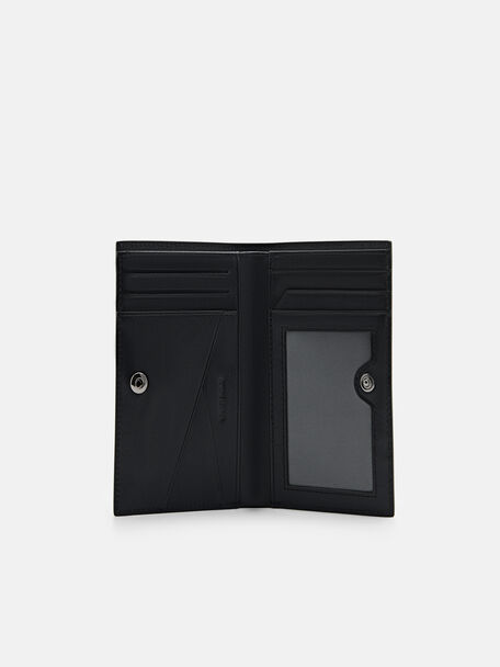 Leather Bi-Fold Card Holder with Lanyard, , hi-res