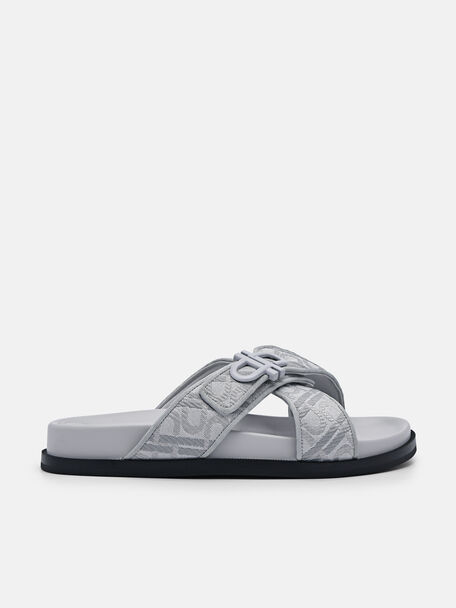 PEDRO Icon Cross Sandals, Grey, hi-res
