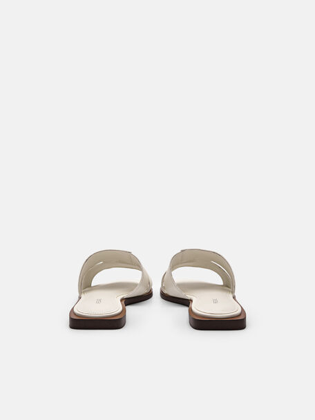 PEDRO Icon Leather Heel Sandals, Black