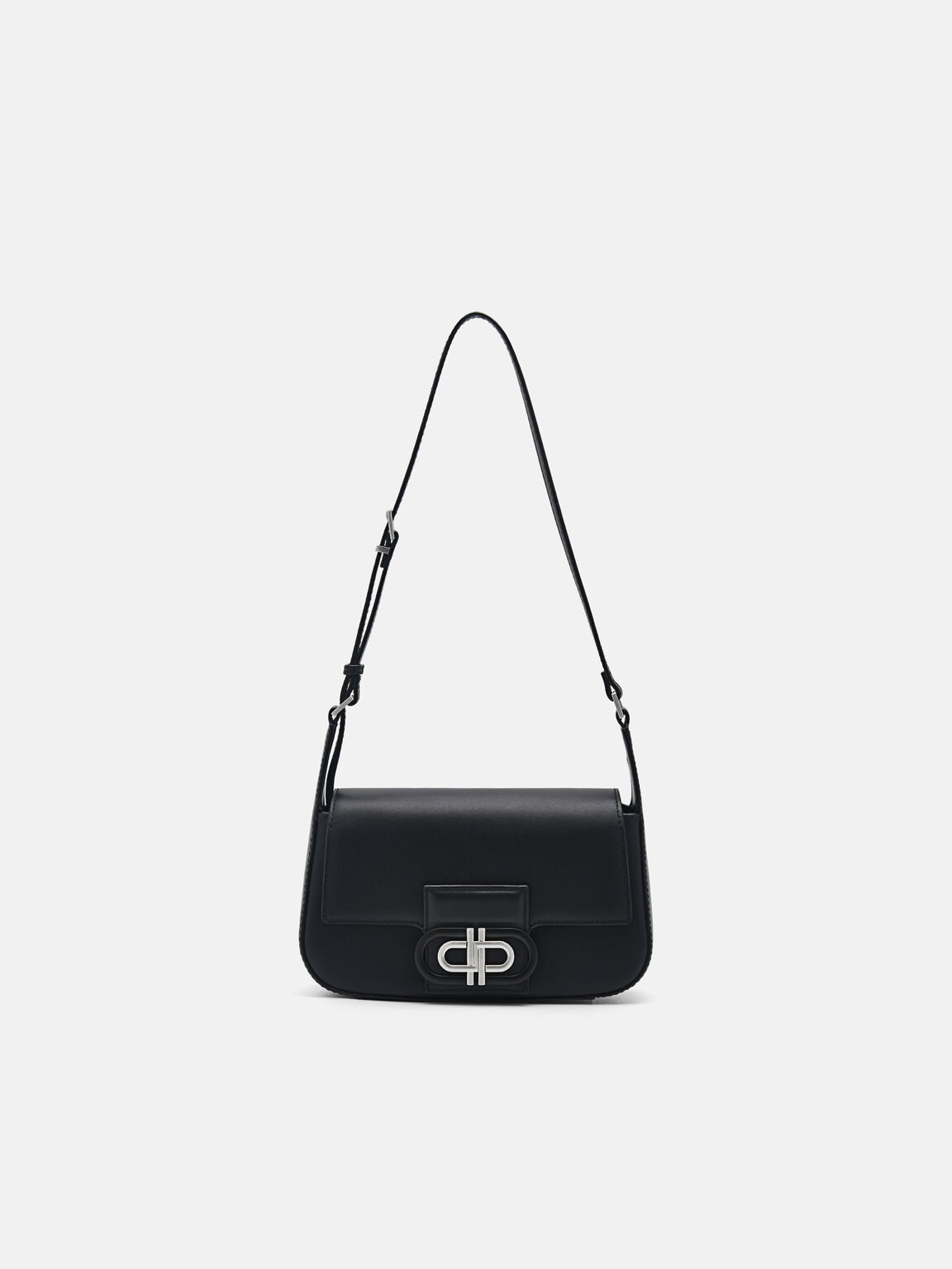 Tas Bahu Kulit Ikon PEDRO, Black