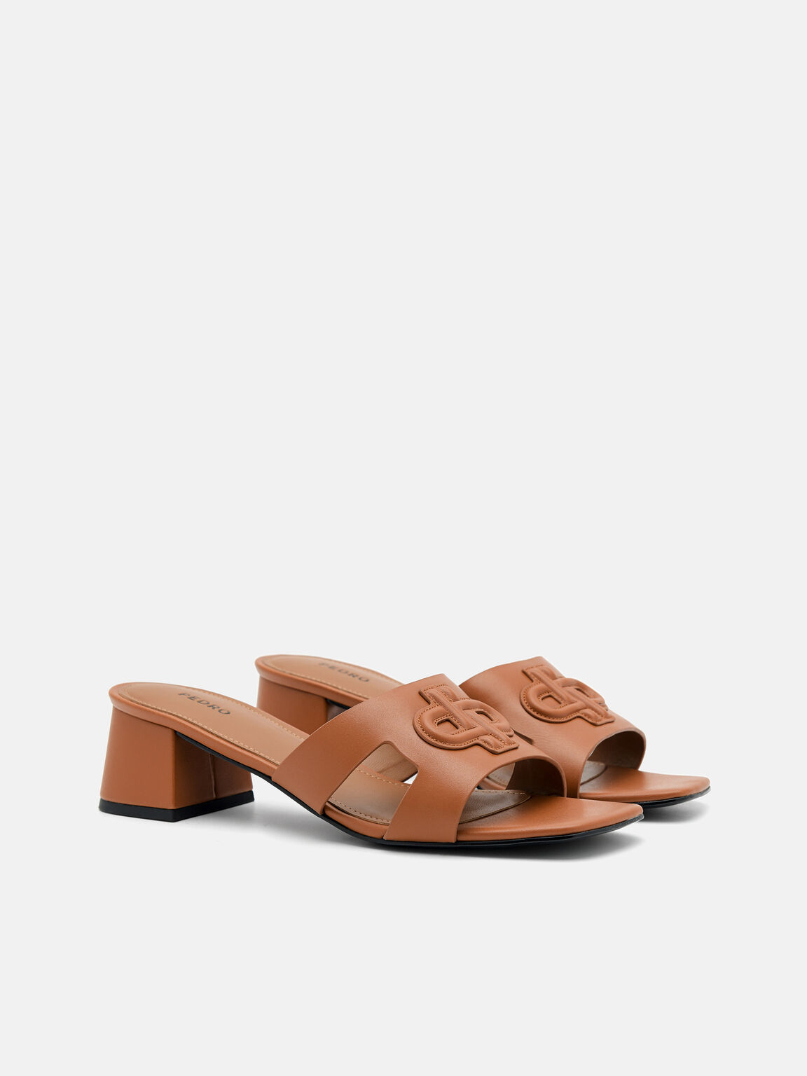 PEDRO Icon Leather Heel Sandals, 
