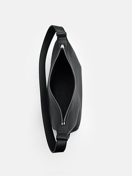 PEDRO Icon Leather Heel Sandals, Black
