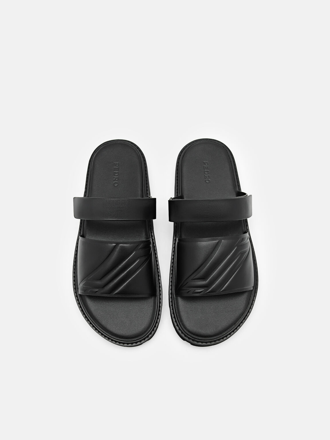 Textured Slide Sandals, 