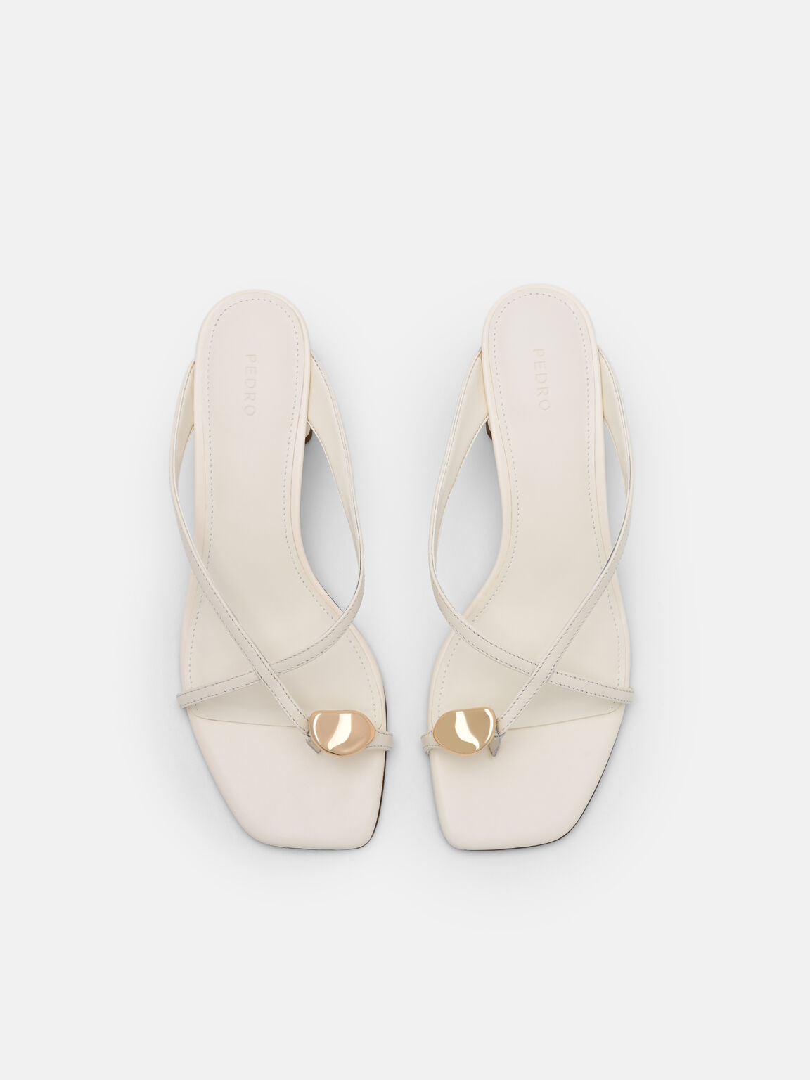 Sandal Hak Blok Kulit Alexis, 