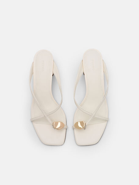 Sandal Hak Blok Kulit Alexis, 