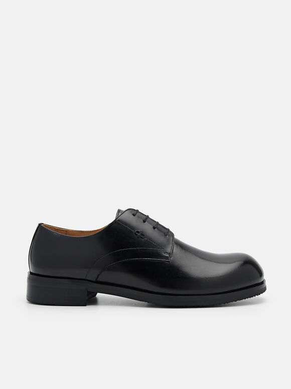 PEDRO Icon Leather Derby Shoes, Black, hi-res