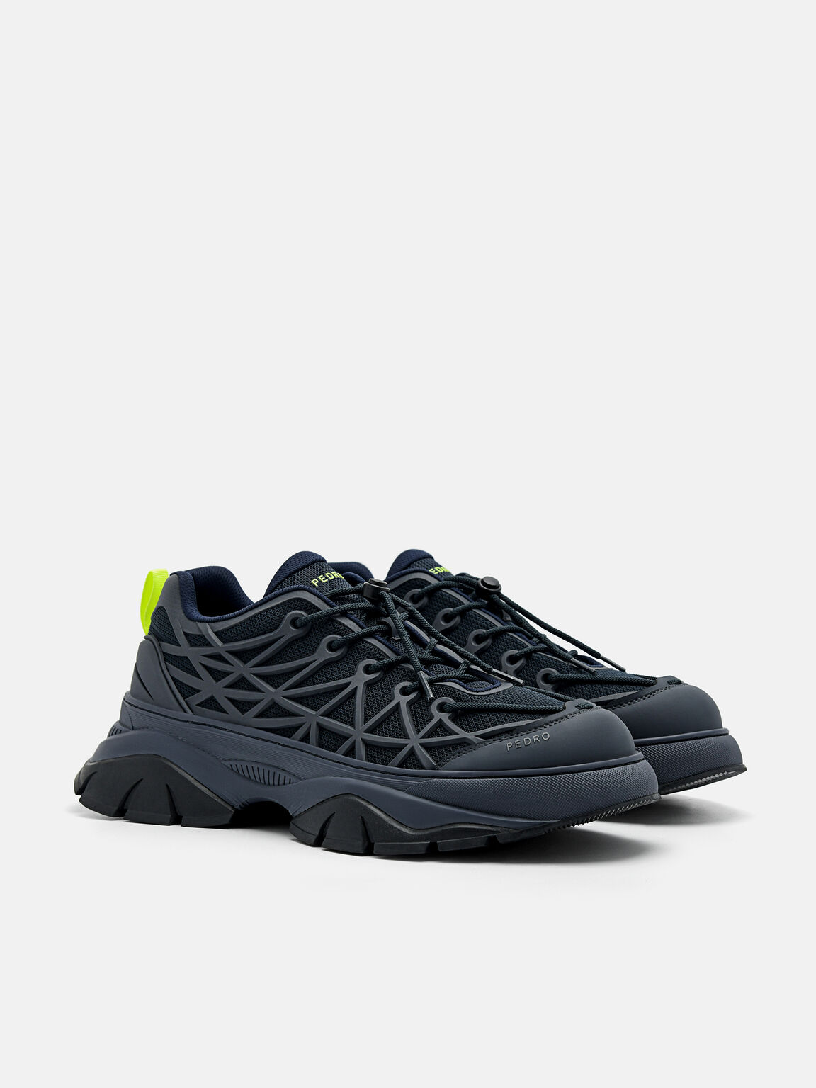 Hybrix Mesh Sneakers, Navy