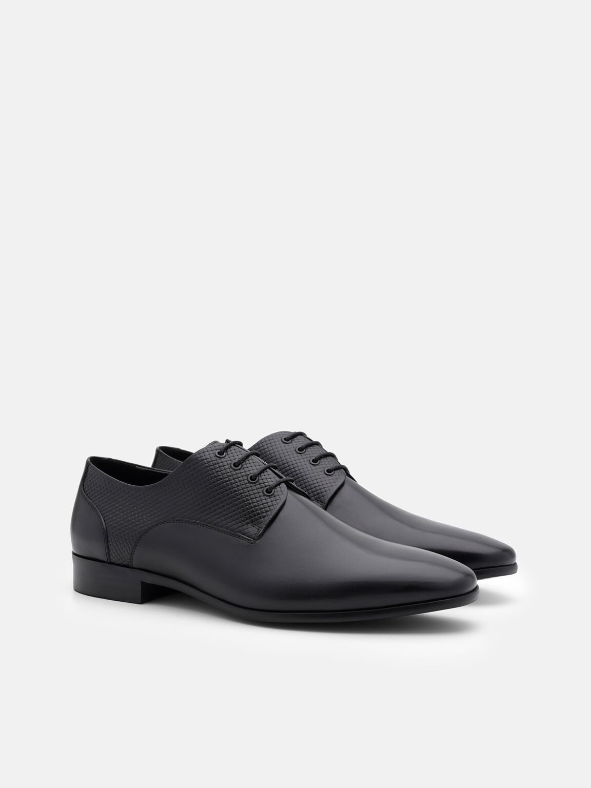Woven Leather Derby Shoes, 