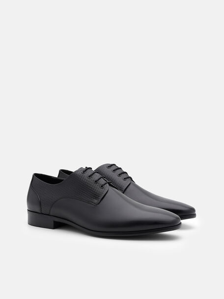 Woven Leather Derby Shoes, 