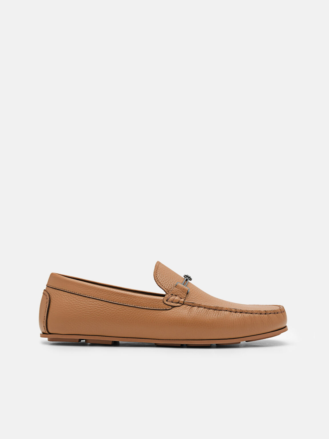 Helix Leather Driving Shoes, Camel, hi-res