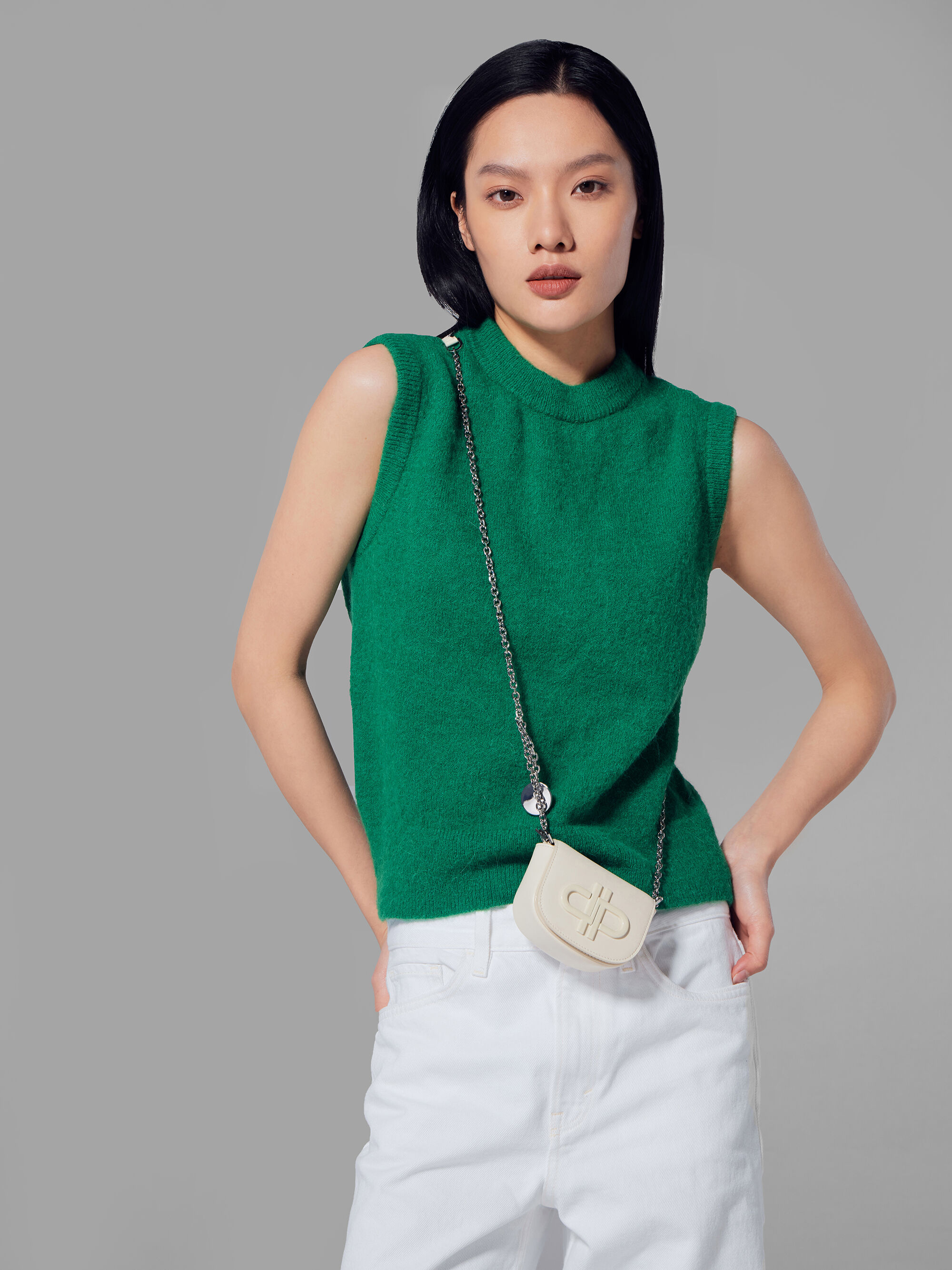 Beige PEDRO Icon Leather Micro Sling Pouch - PEDRO ID