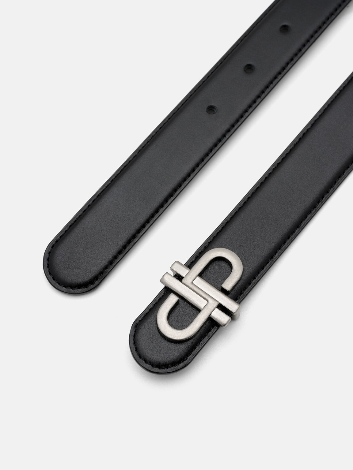 Leather Tang Belt, , hi-res