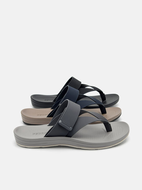 PEDRO Icon Leather Heel Sandals, Black