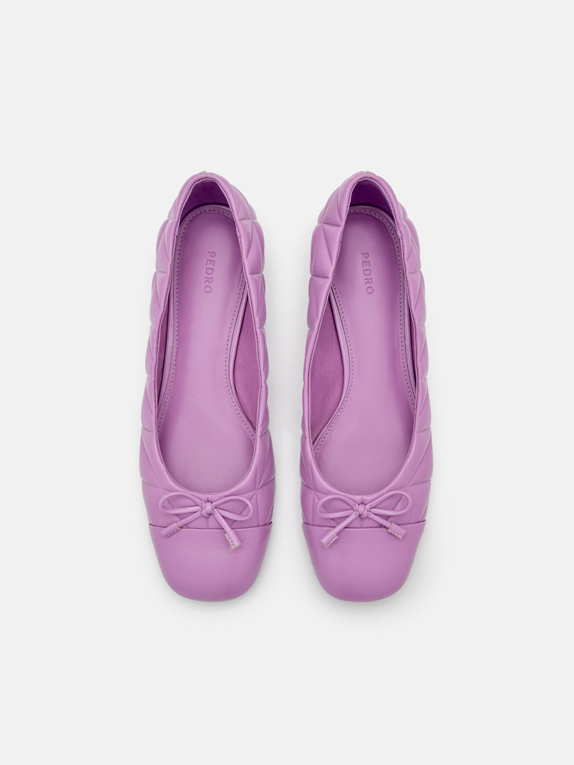 Kayla Leather Ballerina Flats in Pixel, 