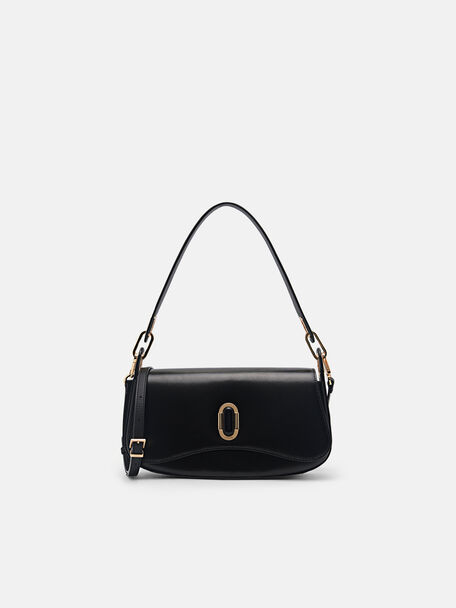 Tas Bahu Kulit Rift PEDRO Studio, Black
