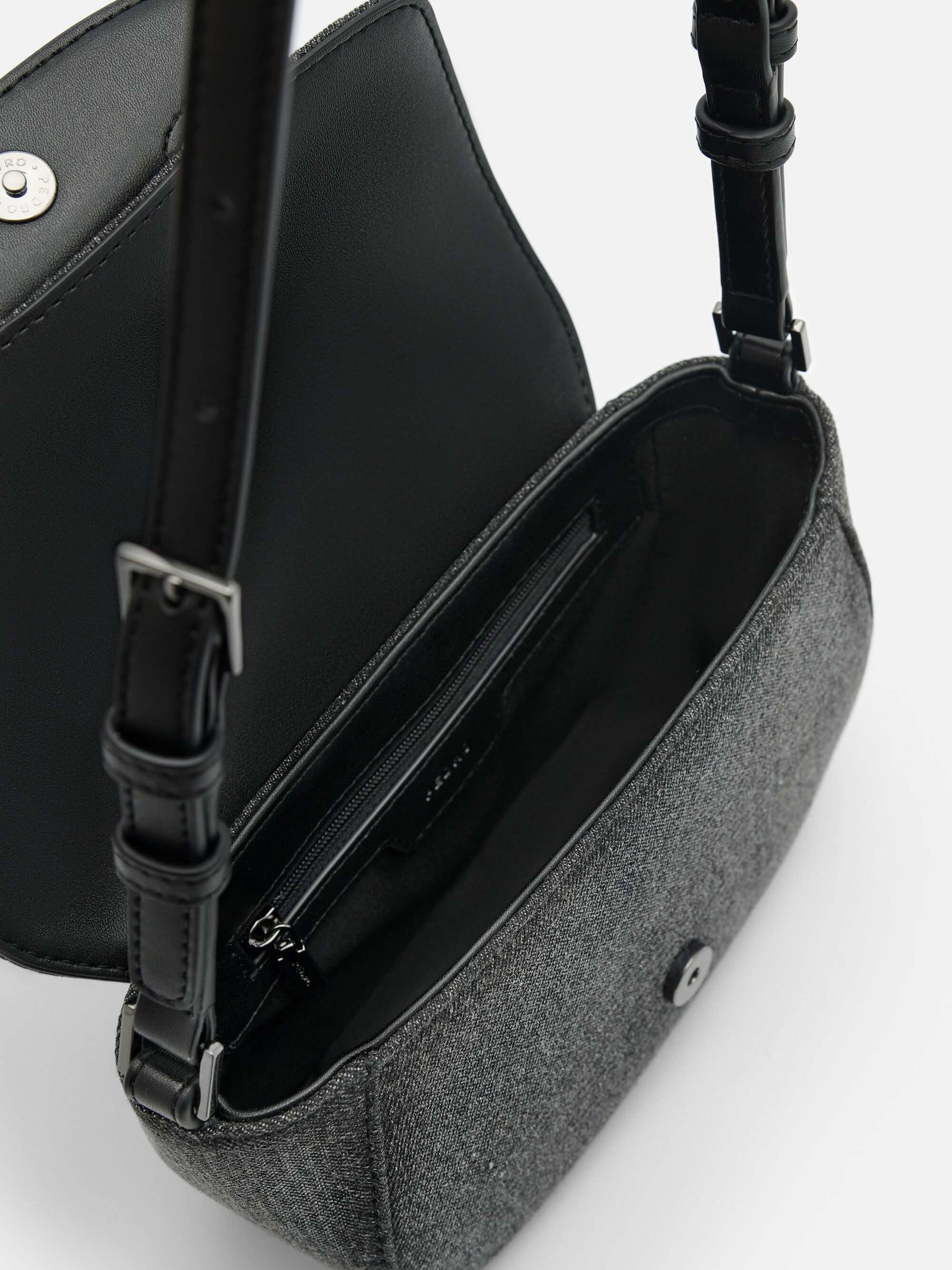 Black Dione Mini Shoulder Bag - PEDRO ID