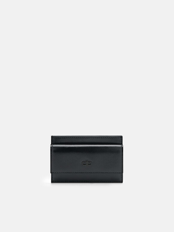 PEDRO Icon Leather Card Holder, Black, hi-res