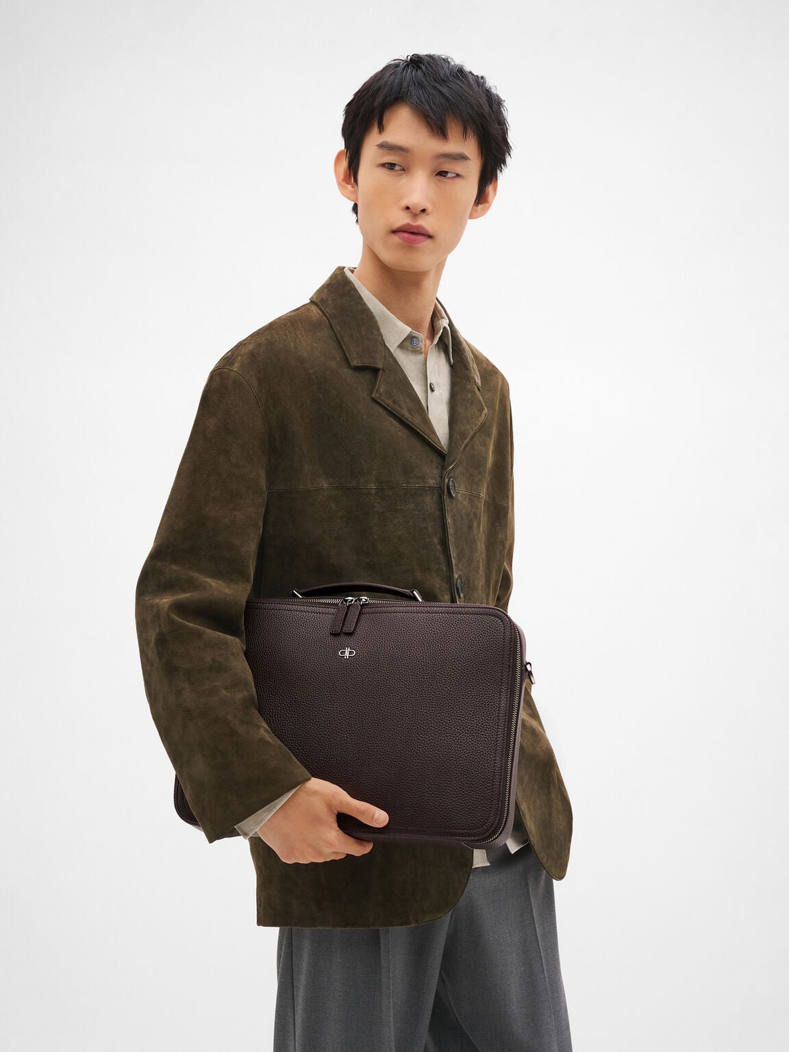 Drew Leather Briefcase, , hi-res
