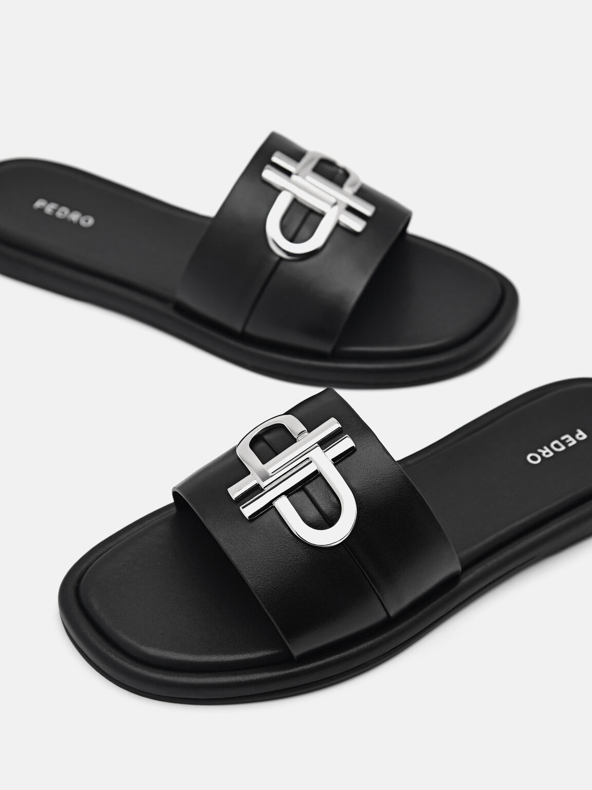 PEDRO Icon Leather Slide Sandals, 