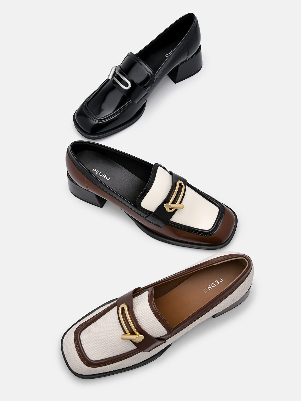 Sepatu Pantofel Tumit Kulit Brie, 
