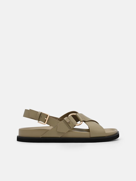 Goya Leather Backstrap Sandals, , hi-res