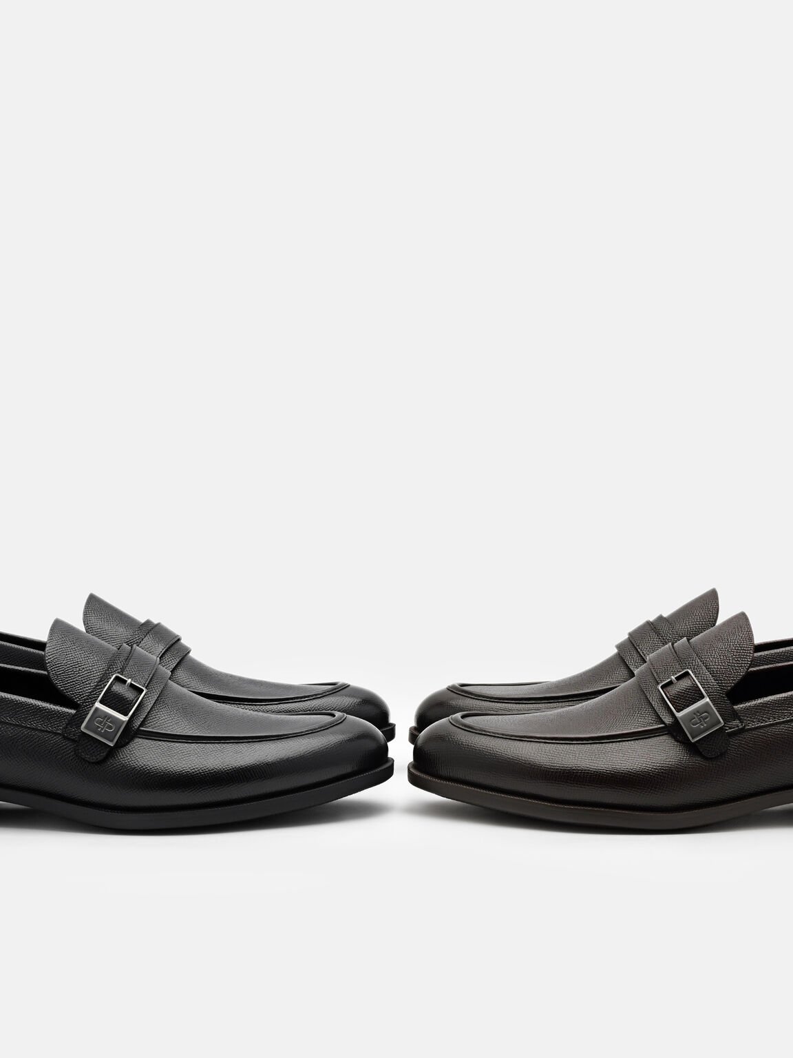 Altitude Embossed Leather Loafers, , hi-res