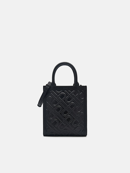 PEDRO Icon Leather Tote Bag, Black, hi-res