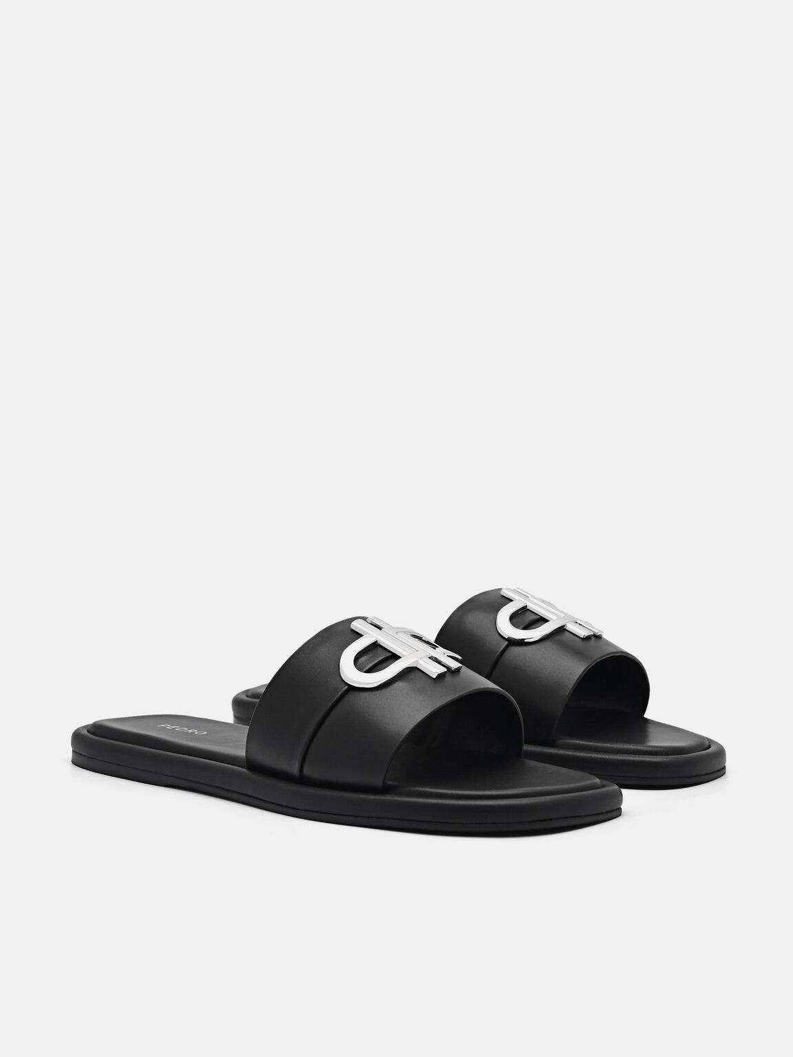 PEDRO Icon Leather Slide Sandals, 