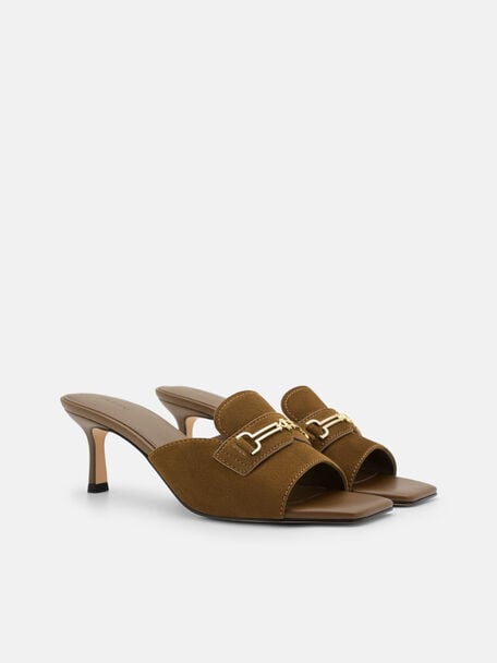 Alistair Suede Horsebit Heel Sandals, , hi-res