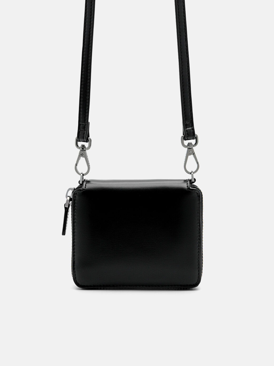 Pouch Mini Kulit Hitam, , hi-res