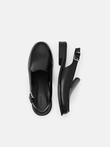 Remy Leather Backstrap Mules, 