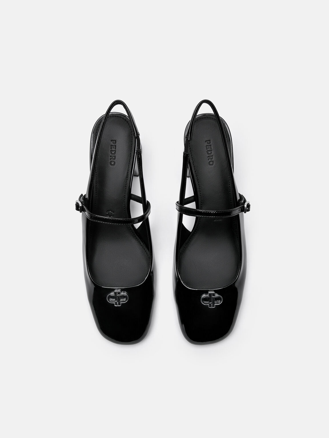 PEDRO Studio Pumps Slingback Kulit Patent, 