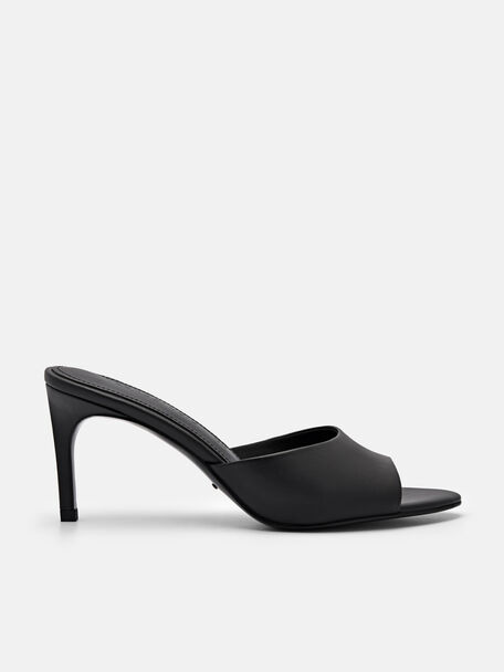 PEDRO Studio Ashley Leather Heel Sandals, Black, hi-res