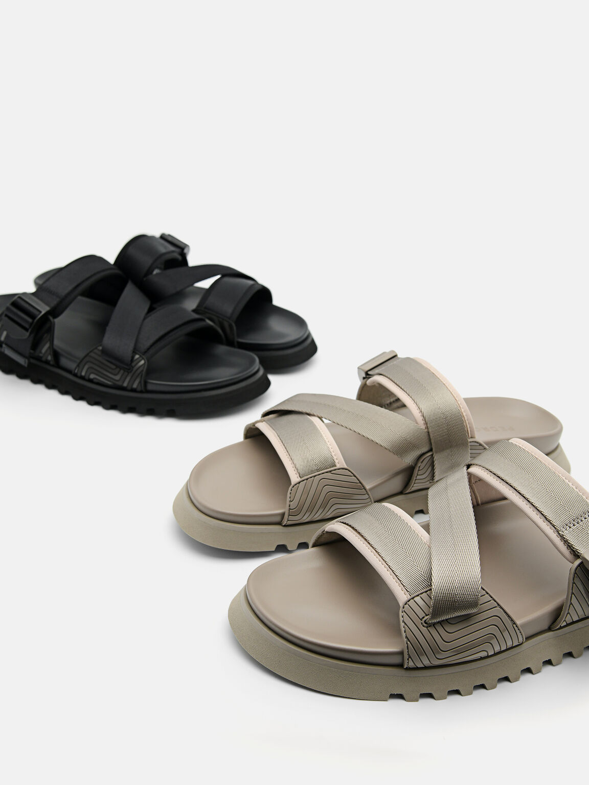 Nylon Strap Sandals, 