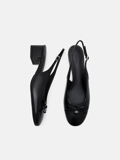 Sepatu Pumps Mary Jane Kulit Anna, 