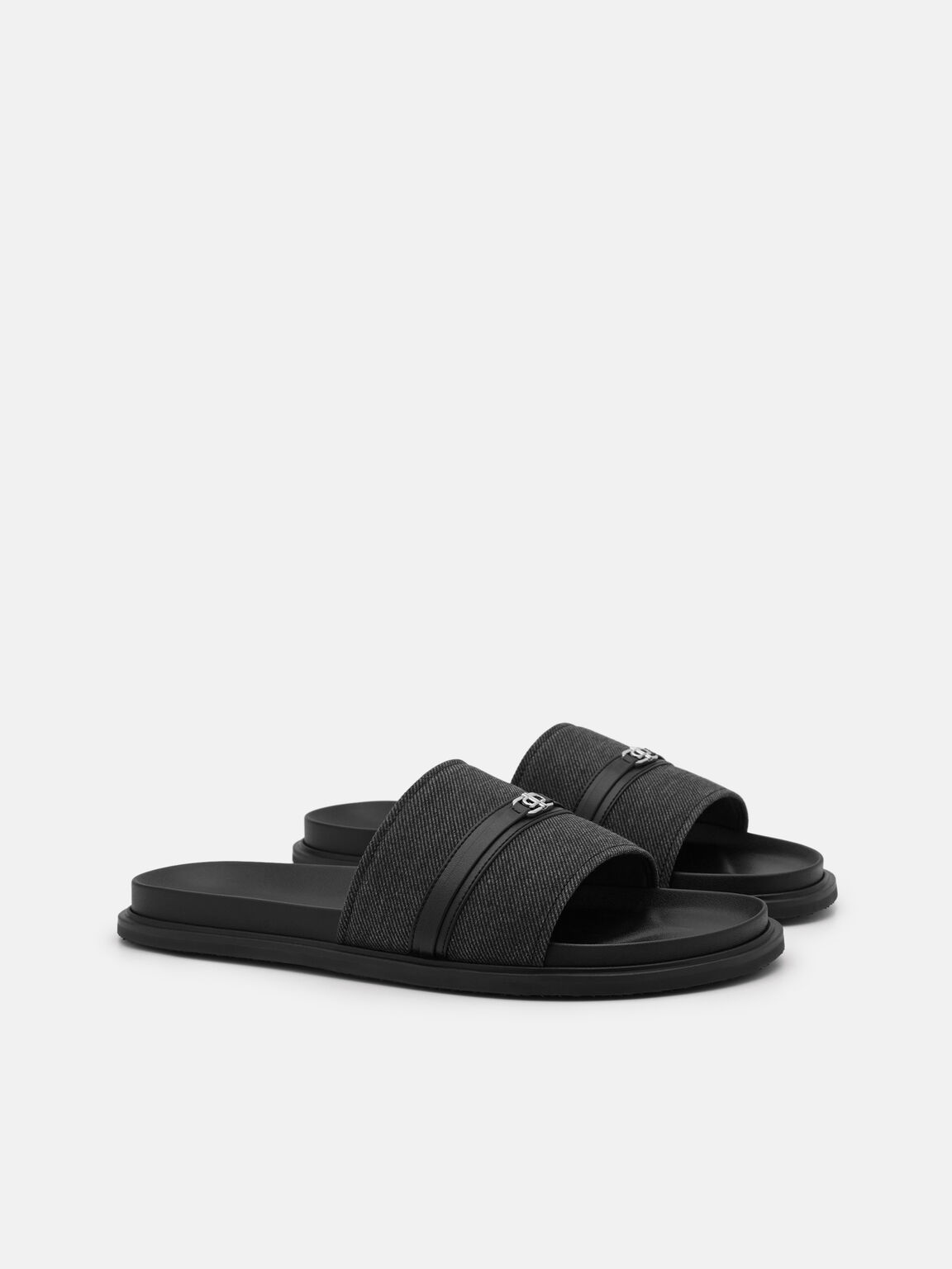 Belted Slide Sandals, 