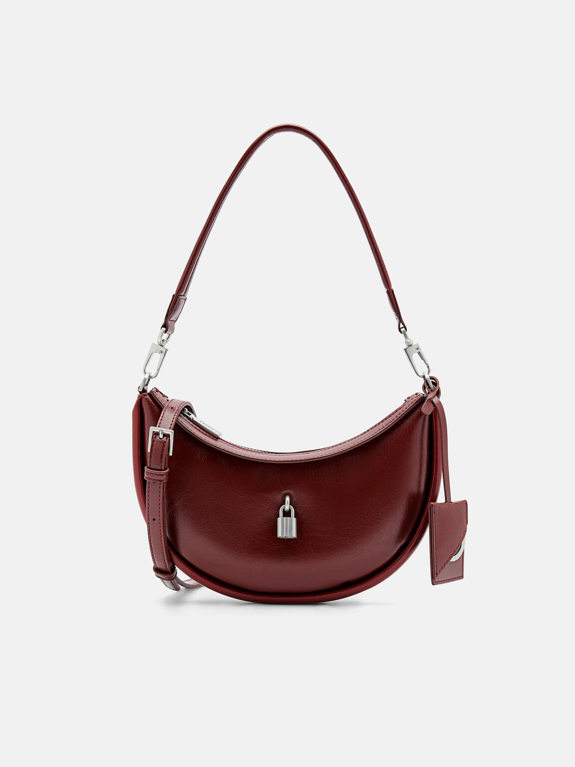 Swerve Shoulder Bag, Wine, hi-res