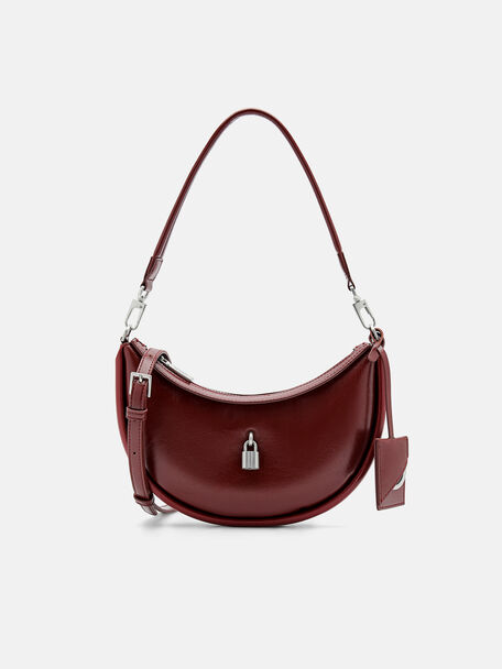 Swerve Shoulder Bag, Wine, hi-res