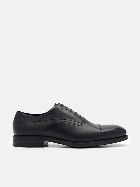Sepatu Altitude Lightweigh Kulit Saffiano Oxford, , hi-res