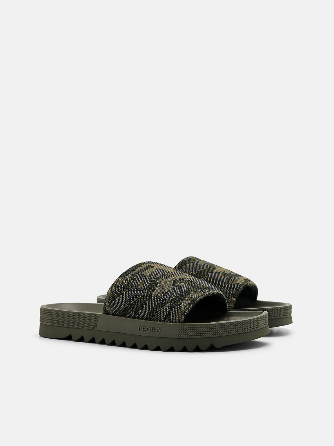 Fabric Slide Sandals, 
