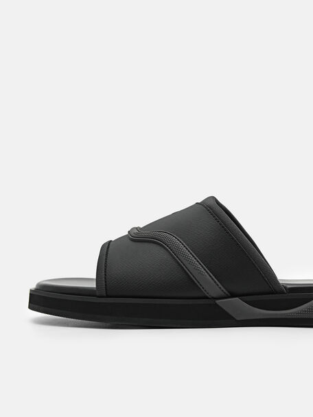 PEDRO Icon Leather Heel Sandals, Black