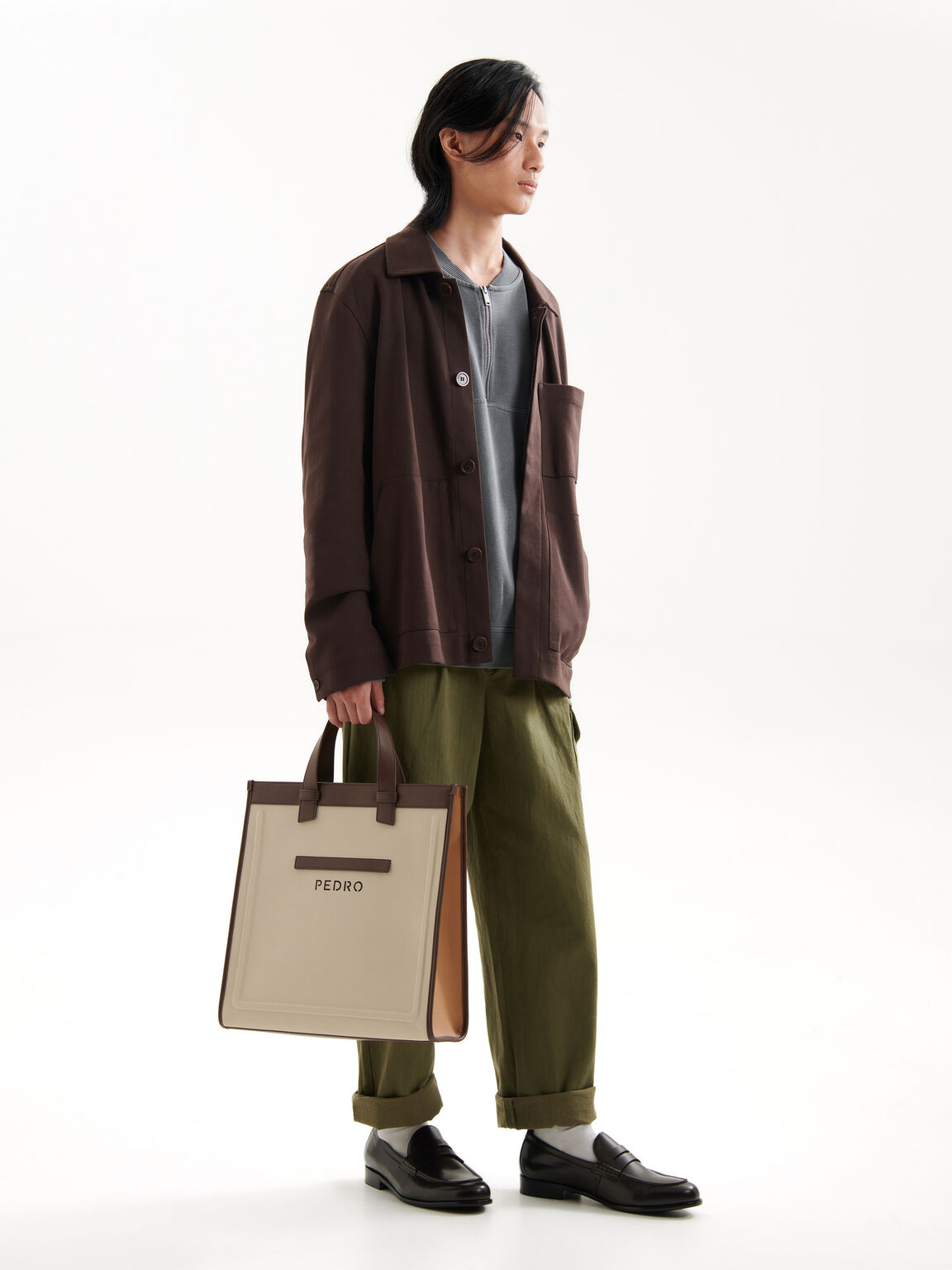 Rory Tote Bag, Taupe